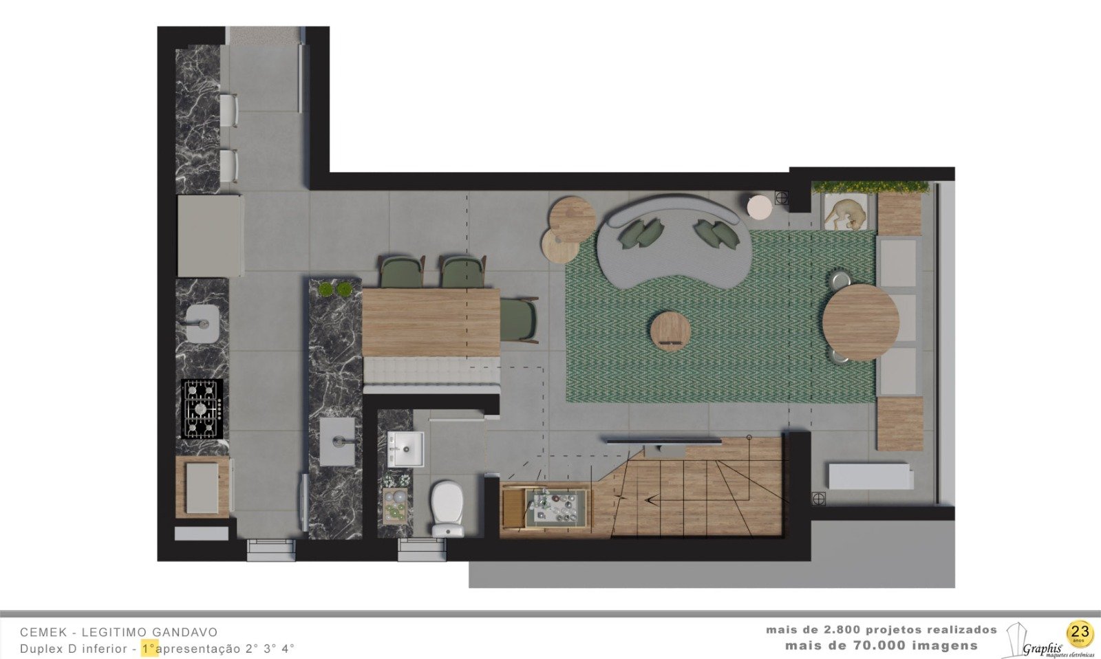 Duplex 55 m²